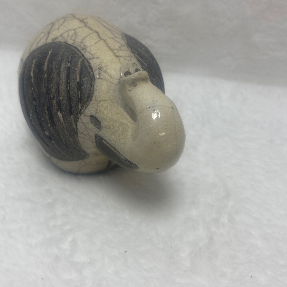 South African Raku Elephant Handmade Ceramic Elephant Collectible Crackle Glaze - Picture 6 of 15